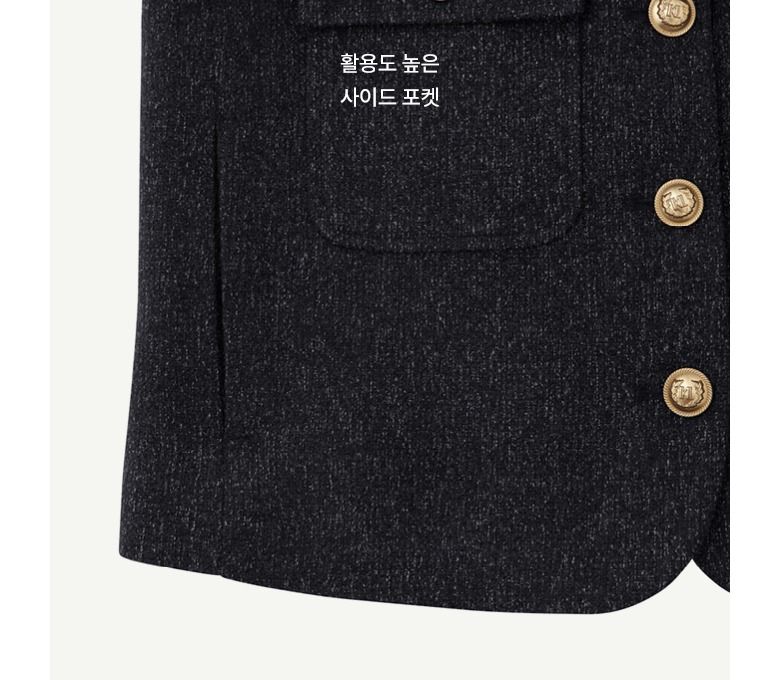 [론칭가99,000원▼] 칼라거펠트 23FW 블랑쉬 칼라리스 자켓